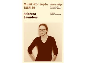 9783869168333 - Musik-Konzepte (Neue Folge) 4 1 Rebecca Saunders Kartoniert (TB)