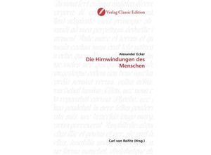 9783869322353 - Die Hirnwindungen des Menschen - Alexander Ecker Kartoniert (TB)