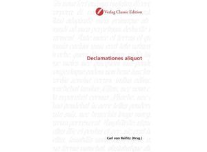 9783869326467 - Declamationes aliquot Kartoniert (TB)