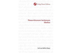 9783869326931 - Theocriticarum lectionum libellus Kartoniert (TB)