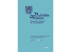 9783869354460 - Baltische Studien Pommersche Jahrbücher für Landesgeschichte Band 109 NF Kartoniert (TB)