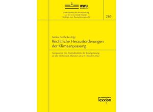 9783869654010 - Rechtliche Herausforderungen der Klimaanpassung Taschenbuch