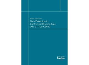 9783869654140 - Data Protection in Contractual Relationships (Art 6 (1) (b) GDPR) - Martin Nettesheim Taschenbuch