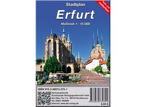 9783869732701 - Erfurt Karte (im Sinne von Landkarte)