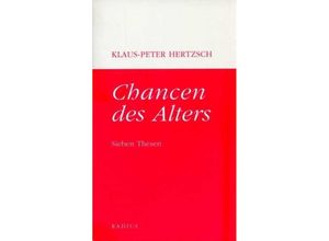 9783871731099 - Chancen des Alters - Klaus P Hertzsch Kartoniert (TB)