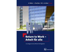 9783872477583 - Return to Work - Arbeit für alle Gebunden