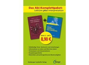 9783872919182 - Das Abi-Komplettpaket Lektüre plus Interpretation   Das Abi-Komplettpaket Lektüre plus Interpretation - Prinz Friedrich von Homburg - Heinrich von Kleist Kartoniert (TB)