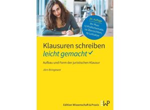 9783874403986 - Klausuren schreiben - leicht gemacht - Jörn Bringewat Kartoniert (TB)