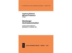 9783879972357 - Bamberger Zentralasienstudien Kartoniert (TB)