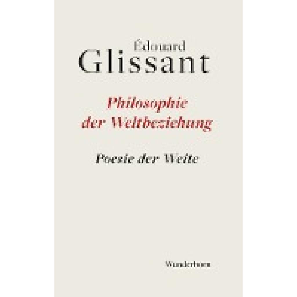 9783884236611 - Glissant Édouard Philosophie der Weltbeziehung