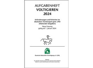 9783885429692 - Aufgabenheft - Voltigieren 2024 - Deutsche Reiterliche Vereinigung E V (Fn) Loseblatt