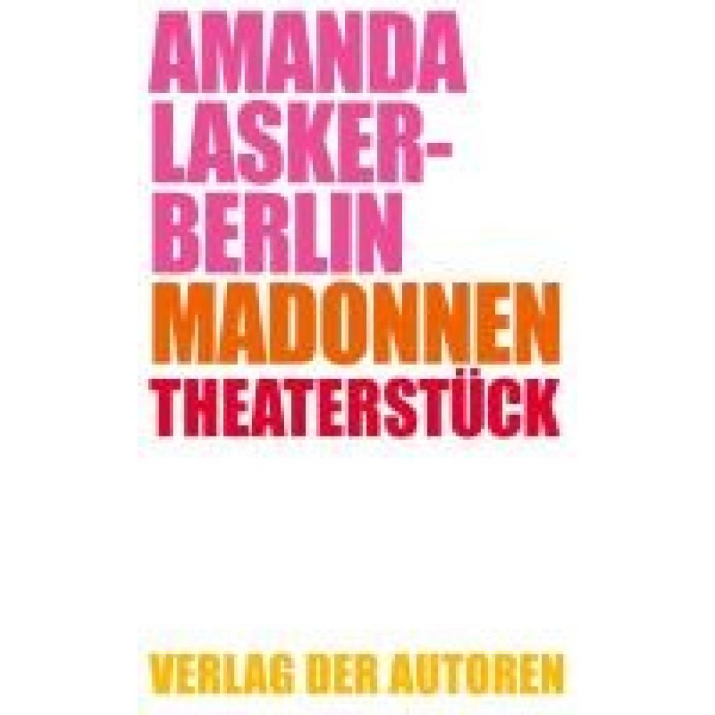 9783886614288 - Lasker-Berlin Amanda Madonnen