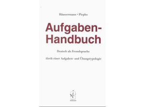 9783891292693 - Aufgaben-Handbuch Deutsch als Fremdsprache - Ulrich Häussermann Hans-Eberhard Piepho Kartoniert (TB)