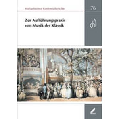 9783895121388 - Zur Aufführungspraxis von Musik der Klassik