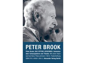 9783895812668 - Das offene Geheimnis - Peter Brook Kartoniert (TB)