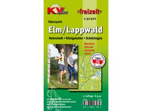 9783896413284 - KVplan Freizeit Naturpark Elm Lappwald Karte (im Sinne von Landkarte)