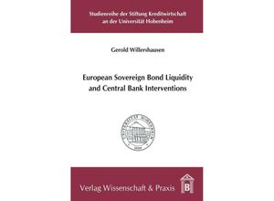 9783896737427 - European Sovereign Bond Liquidity and Central Bank Interventions - Gerold Willershausen Kartoniert (TB)