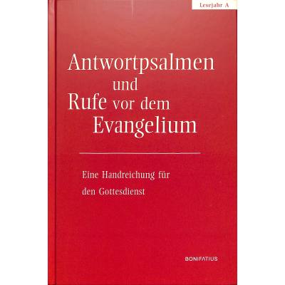 9783897105508 - Antwortpsalmen und Rufe vor dem Evangelium Lesejahr A