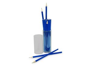 9783897369658 - 22 blaue Bleistifte in Klarsichtbox