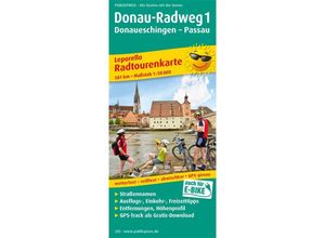 9783899202359 - PublicPress Leporello Radtourenkarte Donau-Radweg Donaueschingen - Passau - Leporello Radwanderkarten Karte (im Sinne von Landkarte)