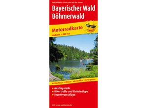 9783899202687 - PUBLICPRESS Motorradkarte Bayerischer Wald - Böhmerwald Karte (im Sinne von Landkarte)