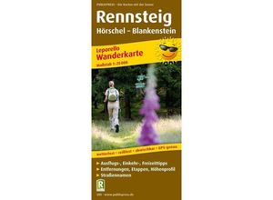 9783899203059 - PublicPress Wanderkarte Rennsteig Hörschel - Blankenstein 34 Teilktn Karte (im Sinne von Landkarte)