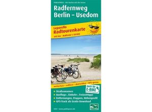 9783899203516 - PublicPress Radwanderkarte Radfernweg Berlin - Usedom 17 Teilktn Karte (im Sinne von Landkarte)