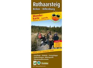 9783899204384 - PublicPress Wanderkarte Rothaarsteig Brilon - Dillenburg Karte (im Sinne von Landkarte)