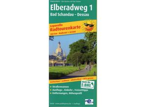 9783899204483 - Leporello Radtourenkarte Elberadweg 23 Teilktn - Leporello Radwanderkarte Karte (im Sinne von Landkarte)