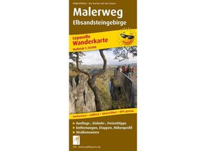 9783899204513 - PublicPress Wanderkarte Malerweg Elbsandsteingebirge 18 Teilktn Karte (im Sinne von Landkarte)