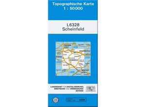 9783899330175 - Topographische Karte Bayern   L6328   Topographische Karte Bayern Scheinfeld Karte (im Sinne von Landkarte)