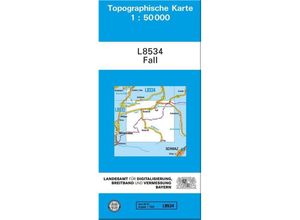 9783899332766 - Topographische Karte Bayern   L8534   Topographische Karte Bayern Fall Karte (im Sinne von Landkarte)