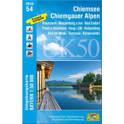 9783899337891 - UK50-54 Chiemsee Chiemgauer Alpen Karte (im Sinne von Landkarte)