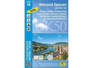 9783899339635 - UK50 Umgebungskarte 150000 Bayern Topographische Karte Freizeitkarte Wanderkarte   UK50-16 Naturpark Spessart südlicher Teil - Breitband und Vermessung Bayern Landesamt für Digitalisierung Karte (im Sinne von Landkarte)