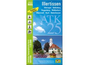 9783899339727 - ATK25 Amtliche Topographische Karte 125000 Bayern   ATK25-N05 Illertissen (Amtliche Topographische Karte 125000) Karte (im Sinne von Landkarte)