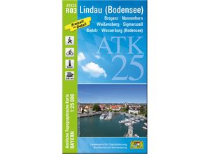 9783899339789 - ATK25 Amtliche Topographische Karte 125000 Bayern   ATK25-R03 Lindau (Bodensee) (Amtliche Topographische Karte 125000) Karte (im Sinne von Landkarte)