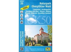 9783899339949 - UK50-20 Naturpark Oberpfälzer Wald Karte (im Sinne von Landkarte)