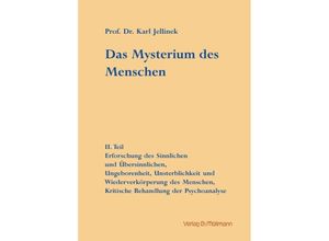 9783899792911 - Das Mysterium des Menschen - Karl Jellinek Gebunden