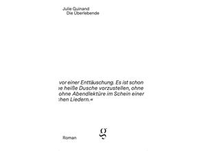 9783907320211 - Die Überlebende - Guinand Julie Kartoniert (TB)