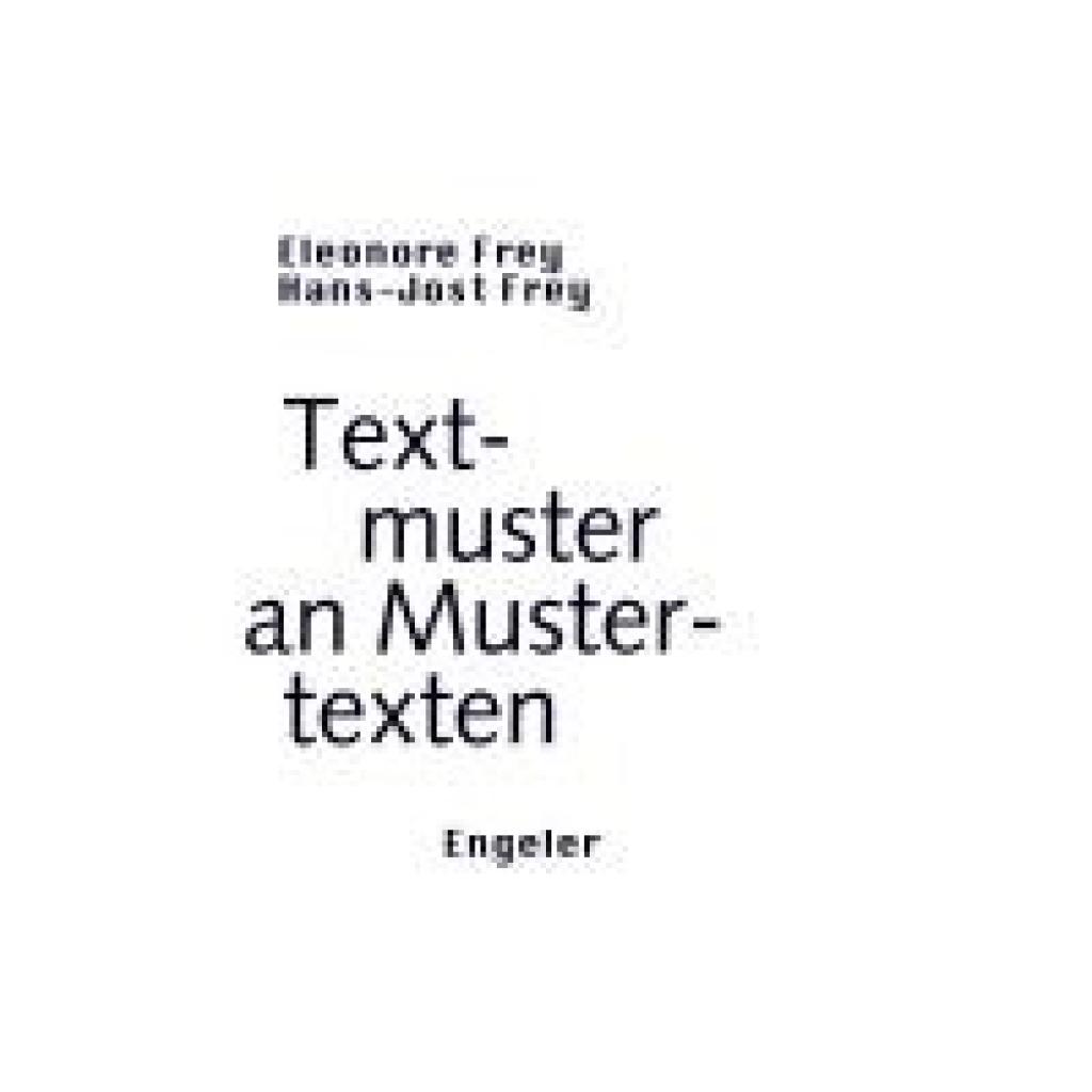9783907369326 - Frey Eleonore Textmuster an Mustertexten