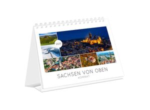 9783910680821 - Kalender Sachsen von oben kompakt 2025