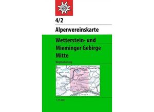 9783928777209 - Alpenvereinskarten   4 2   Alpenvereinskarte Wetterstein- und Mieminger Gebirge Mitte Karte (im Sinne von Landkarte)