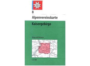 9783928777230 - Collectif - GEBRAUCHT DAV Alpenvereinskarte 08 Kaisergebirge 1  25 000 mit Wegmarkierungen und Skirouten Topographische Karte - Preis vom 04112023 060105 h