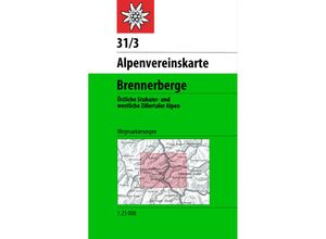 9783928777513 - Alpenvereinskarten   31 3 Weg   Brennerberge Karte (im Sinne von Landkarte)