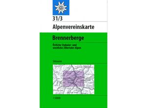 9783928777520 - Alpenvereinskarten   31 3 Ski   Brennerberge Karte (im Sinne von Landkarte)