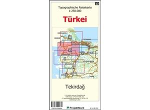 9783931099664 - Tekirdag - Topographische Reisekarte 1250000 Türkei (Blatt 13) - Jens Uwe Mollenhauer Karte (im Sinne von Landkarte)