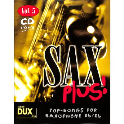 9783934958234 - Sax plus 5 - Pop songs for saxophone