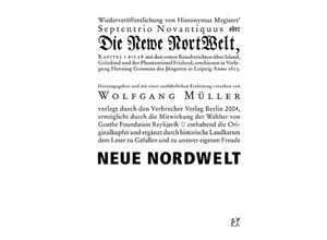 9783935843225 - Neue Nordwelt - Wolfgang Müller Kartoniert (TB)