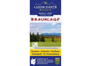 9783936185959 - Luchskarte Braunlage - Bernhard Spachmüller Thorsten Schmidt Karte (im Sinne von Landkarte)