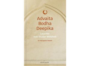 9783936718737 - ADVAITA BODHA DEEPIKA - Sri Karapatra Swami Kartoniert (TB)